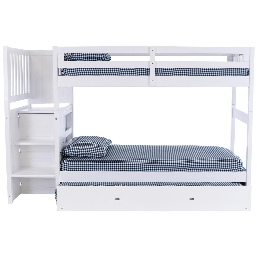 Kelcie Twin Bunk Bed-Four Drawer Chest